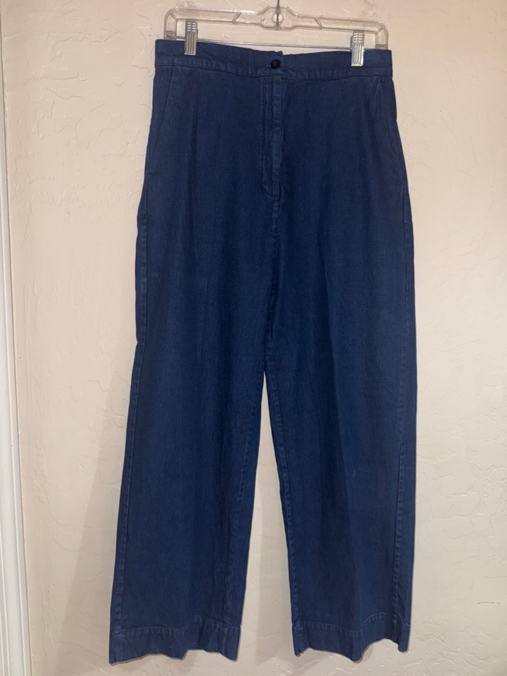 Ali Golden 100% cotton wide leg dark denim pants size medium